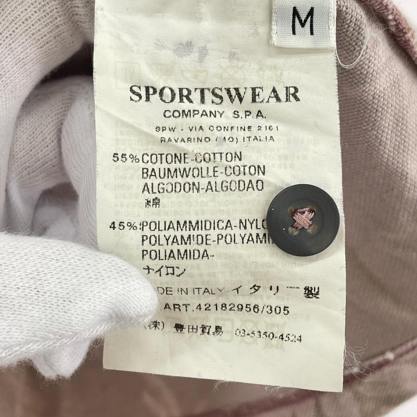 ポロシャツ S/S リーフ柄 BEG M M