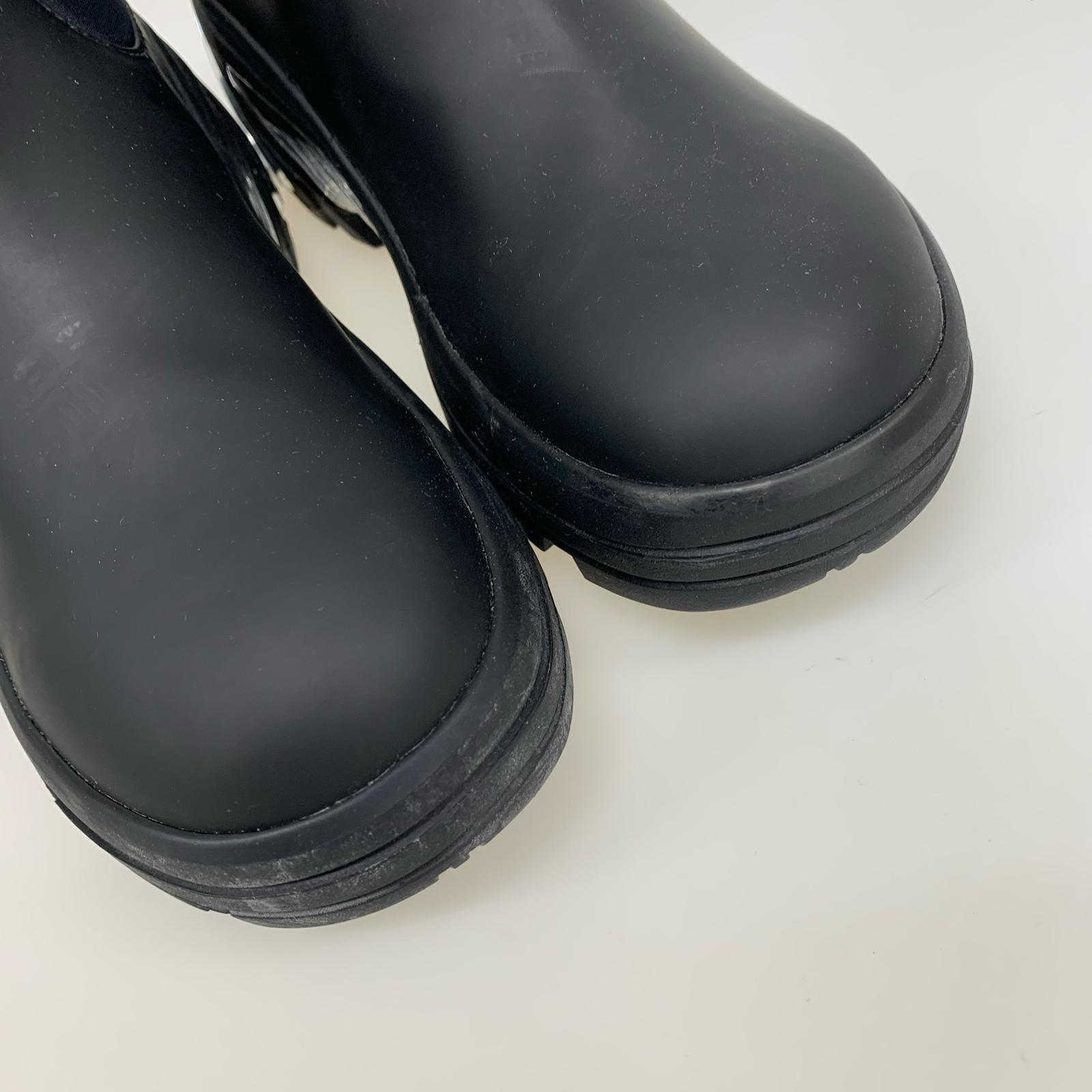 ブーツ vibram サイドゴアブーツ 黒 39 39 ブラック