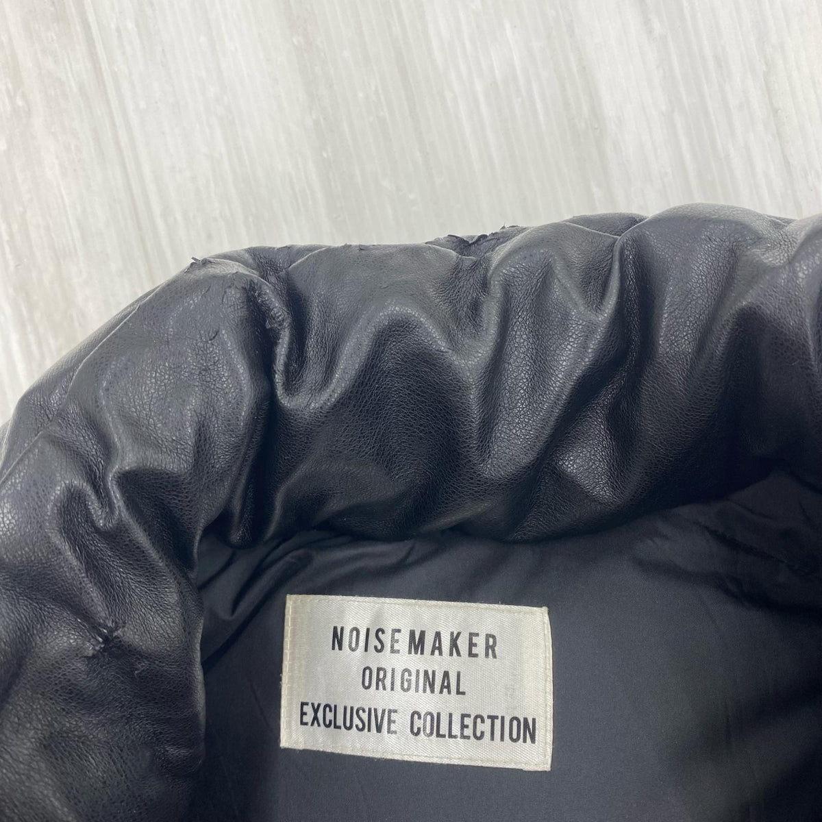 ダウンジャケット NOISEMAKER レオパード ダウン グレー 黒 M