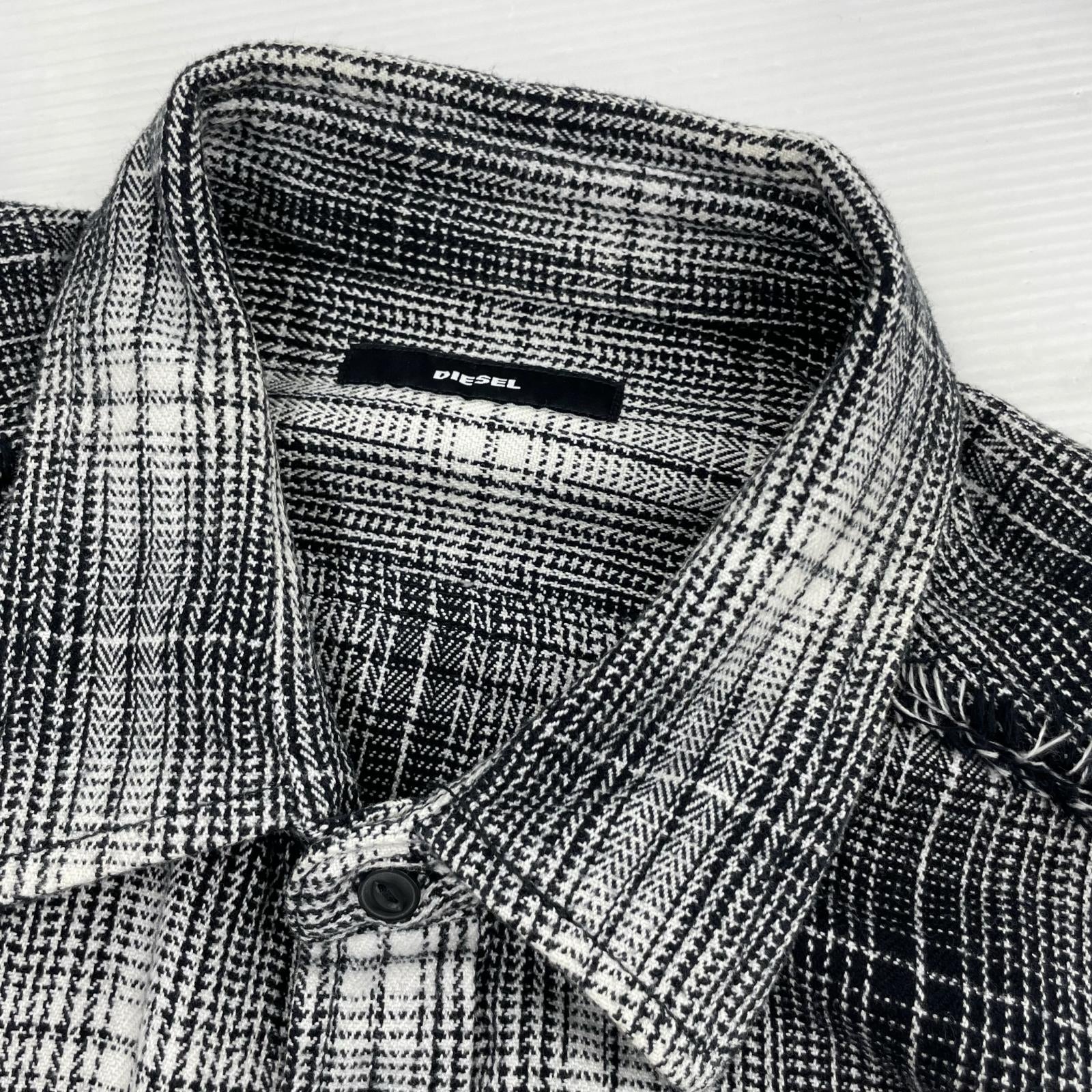長袖シャツ 18ss S-MILLER-PAYCH フランネルシャツ (XXL) ブラック