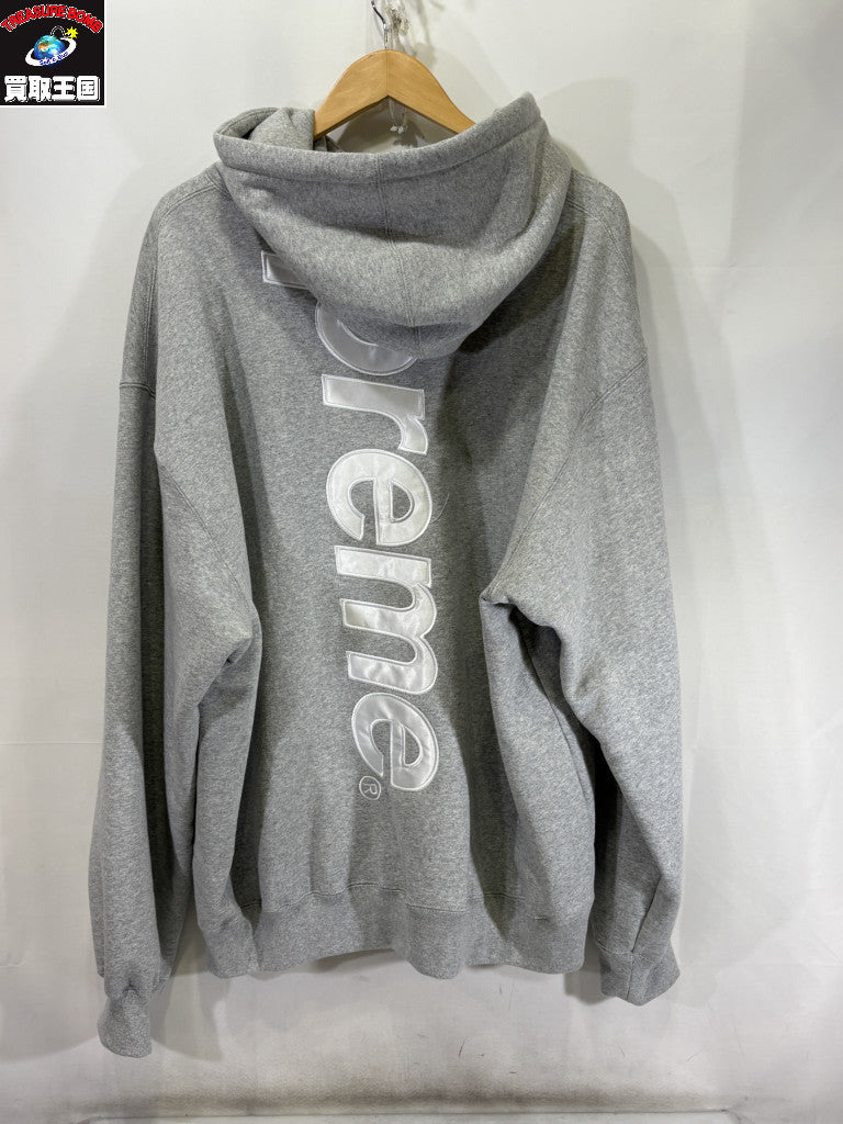 パーカー 25AW Satin Applique Hooded Sweatshirt XXL