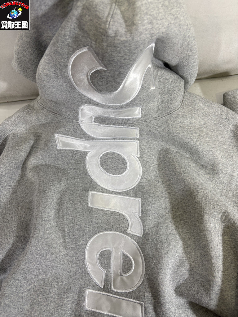 パーカー 25AW Satin Applique Hooded Sweatshirt XXL