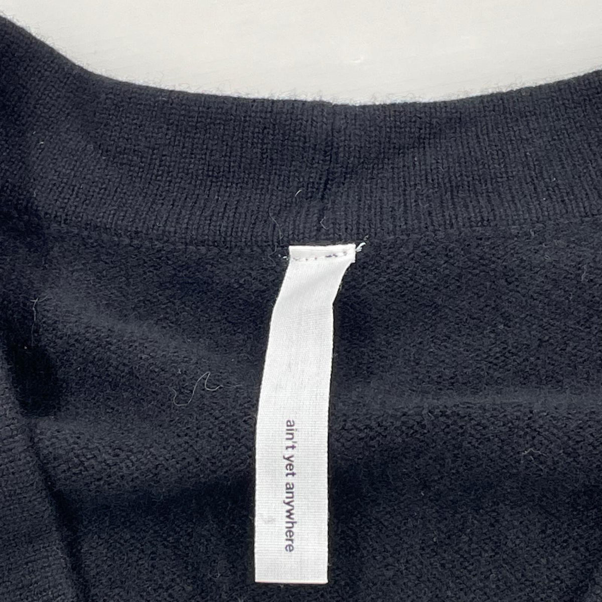 カーディガン ain`t yet anywhere カシミヤカーディガン M BLK ブラック