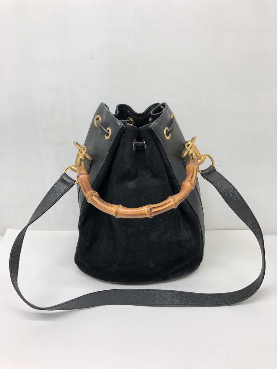 GUCCI スエ-ド 巾着 2wayバッグ