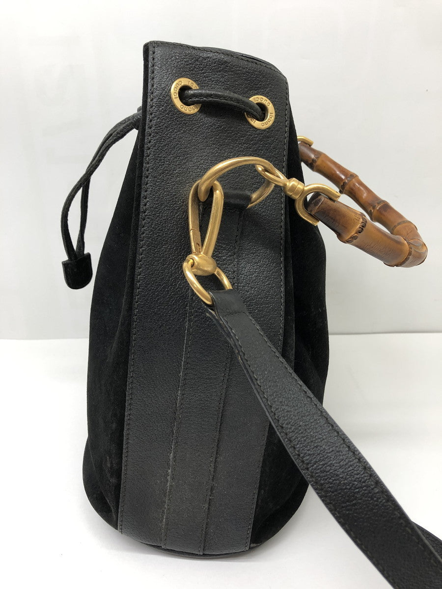 GUCCI スエ-ド 巾着 2wayバッグ