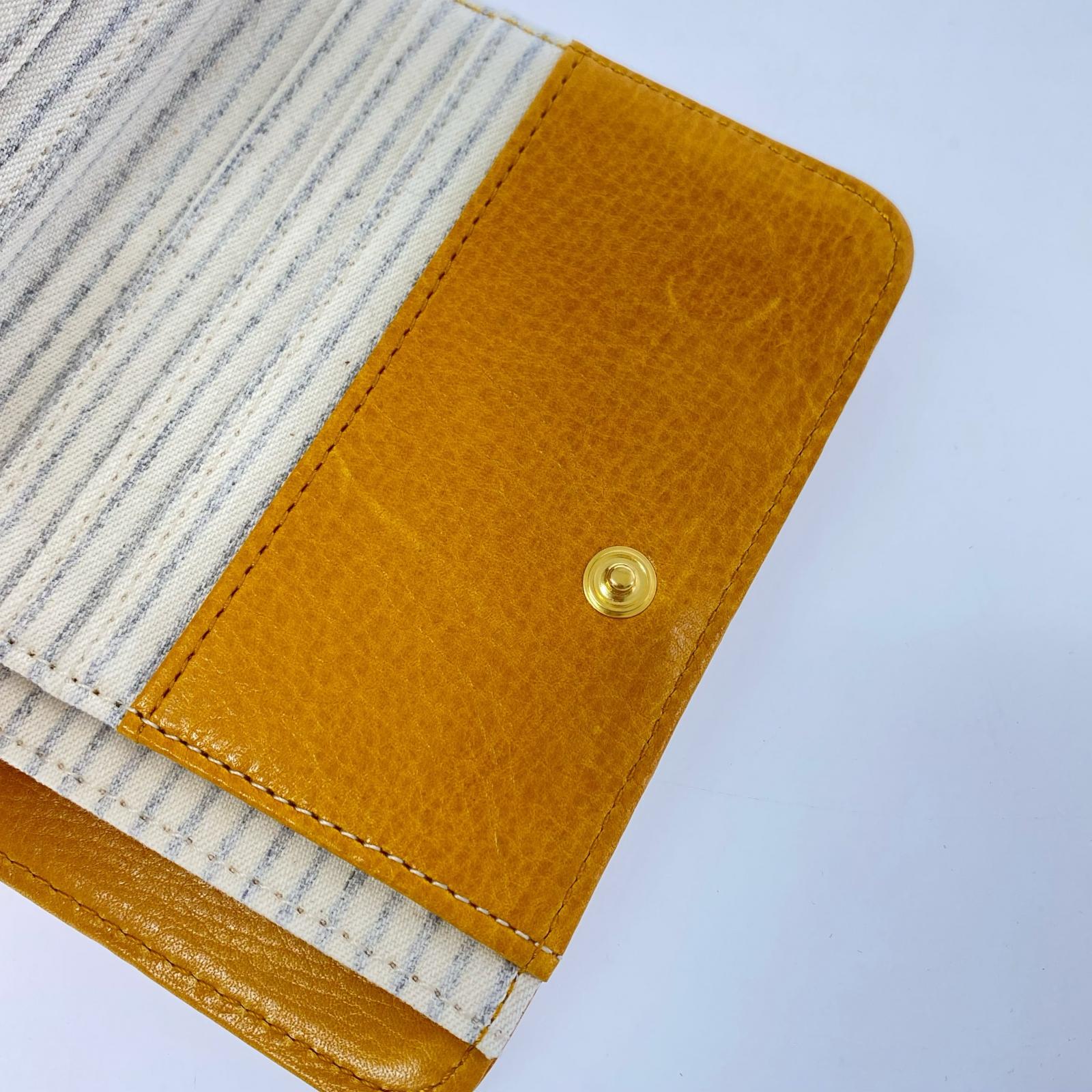 コンパクトウォレット moz irregular 二つ折り財布 黄