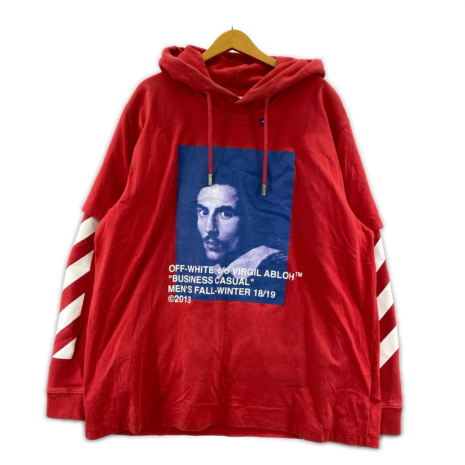 パーカー OMBB042F18192011 赤 (XL) レッド