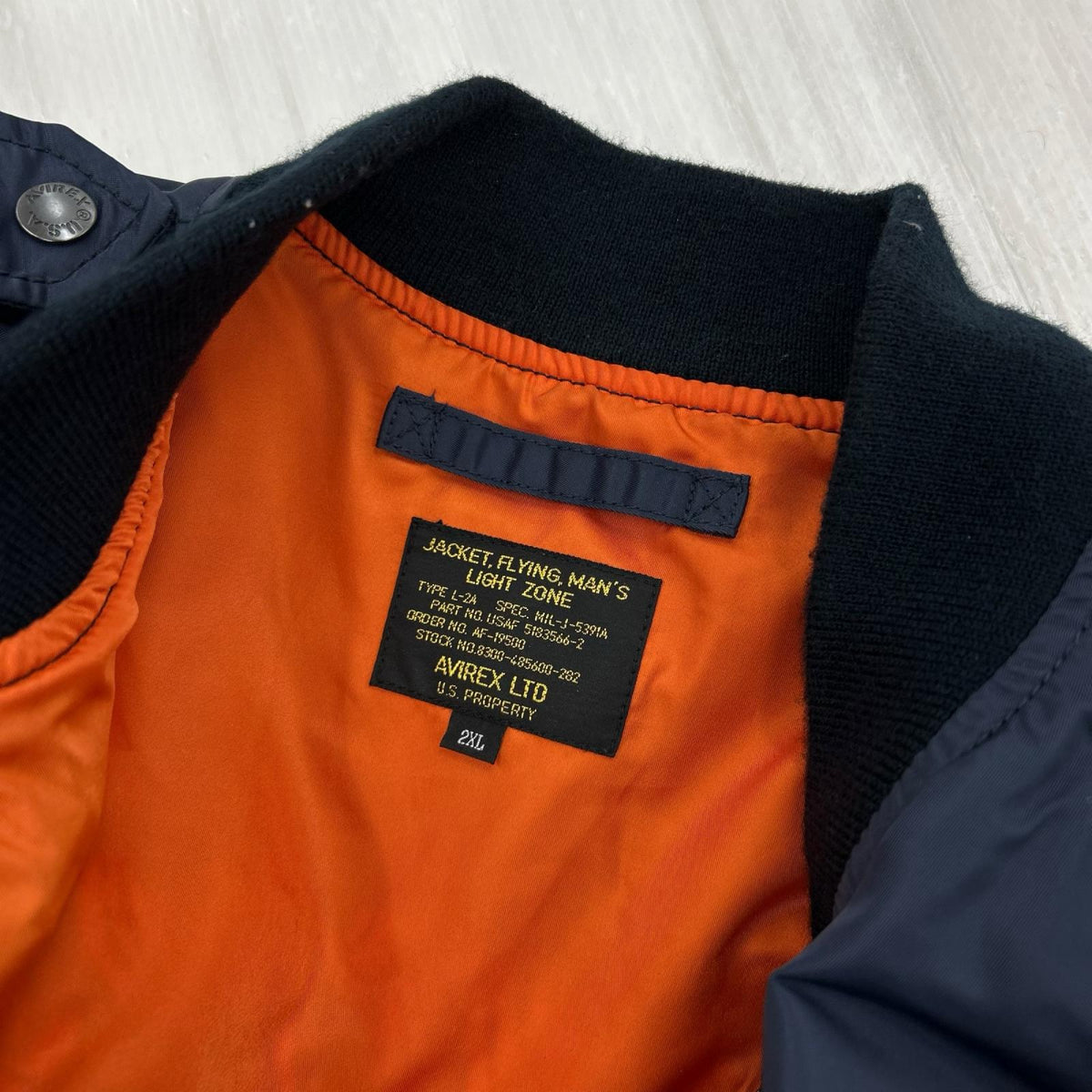 ジャケット 783-5952050 L-2 5th AIR FORCE (2XL) ネイビー