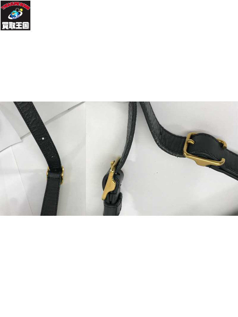 レザーショルダー 紺 532985