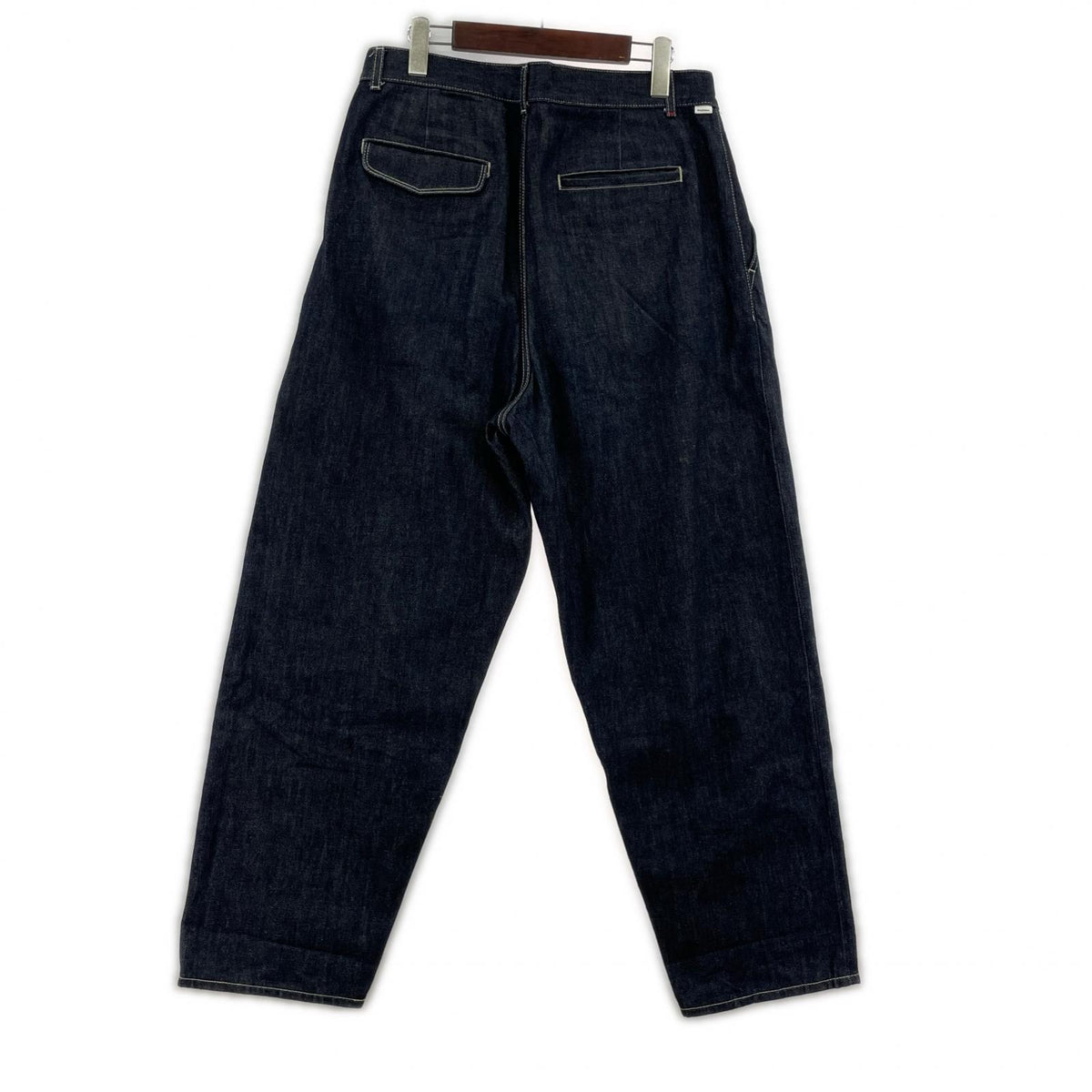 デニムパンツ Selvage Denim Two Tuck Tapered Pants 2 ネイビー
