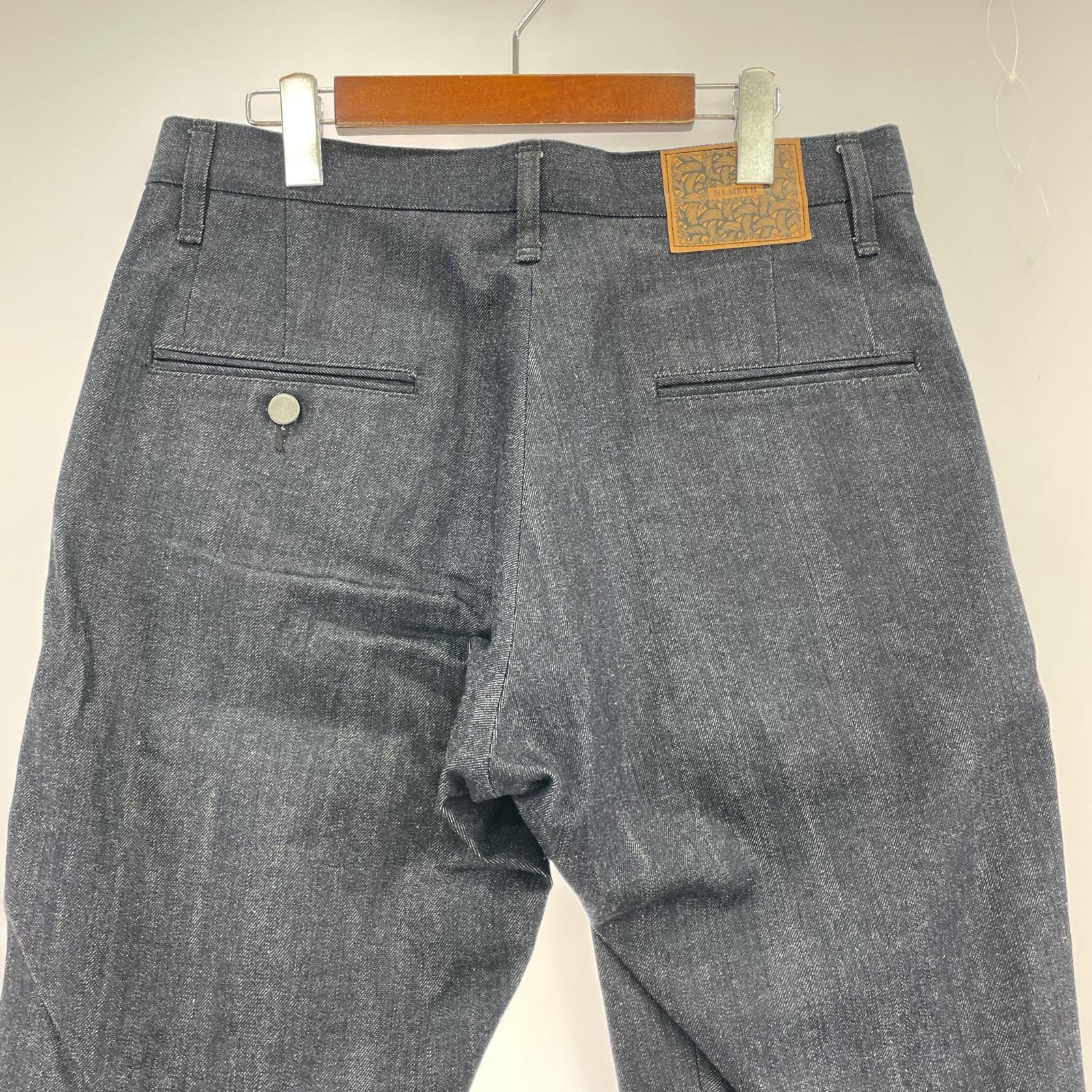 デニムパンツ NEMETH ダークデニムサルエルパンツ（M) M ネイビー