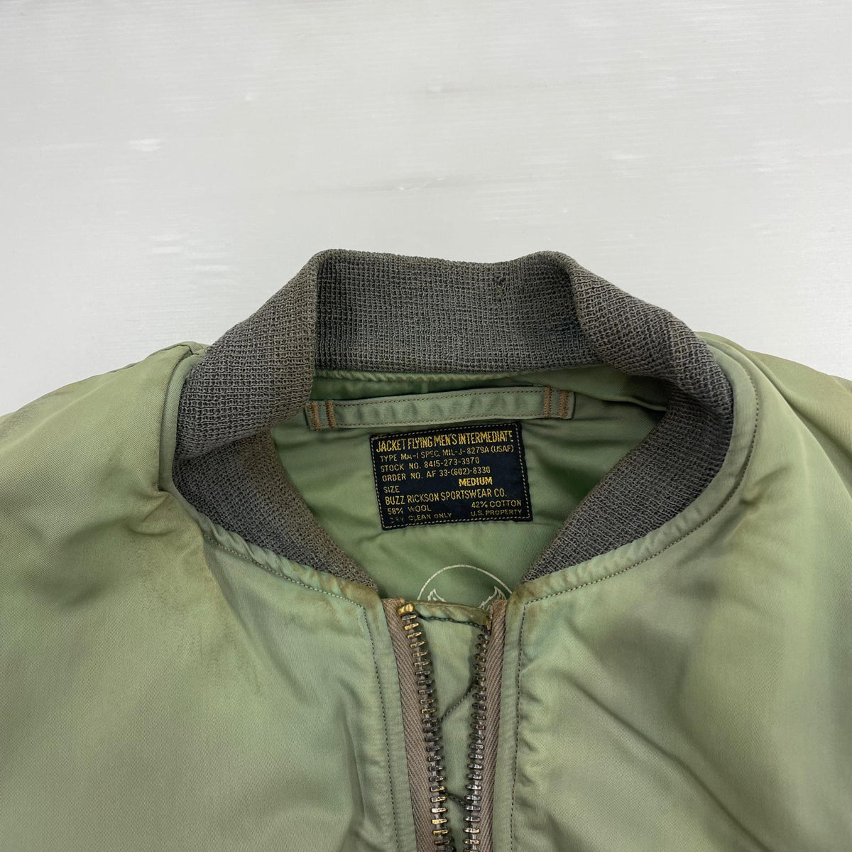 ジャケット M品番 MA-1 KHK M カーキ