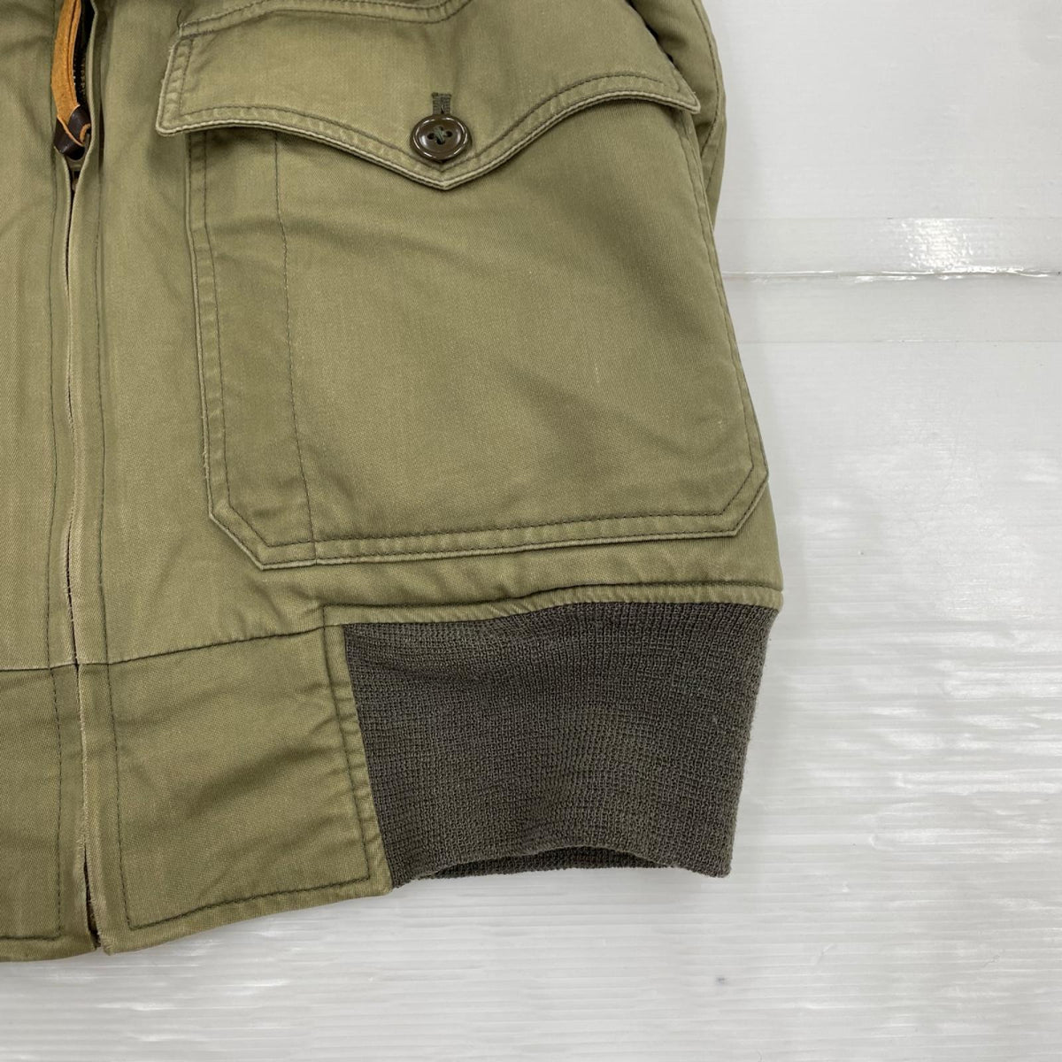 ジャケット M品番 B-10 KHK 38 38 カーキ