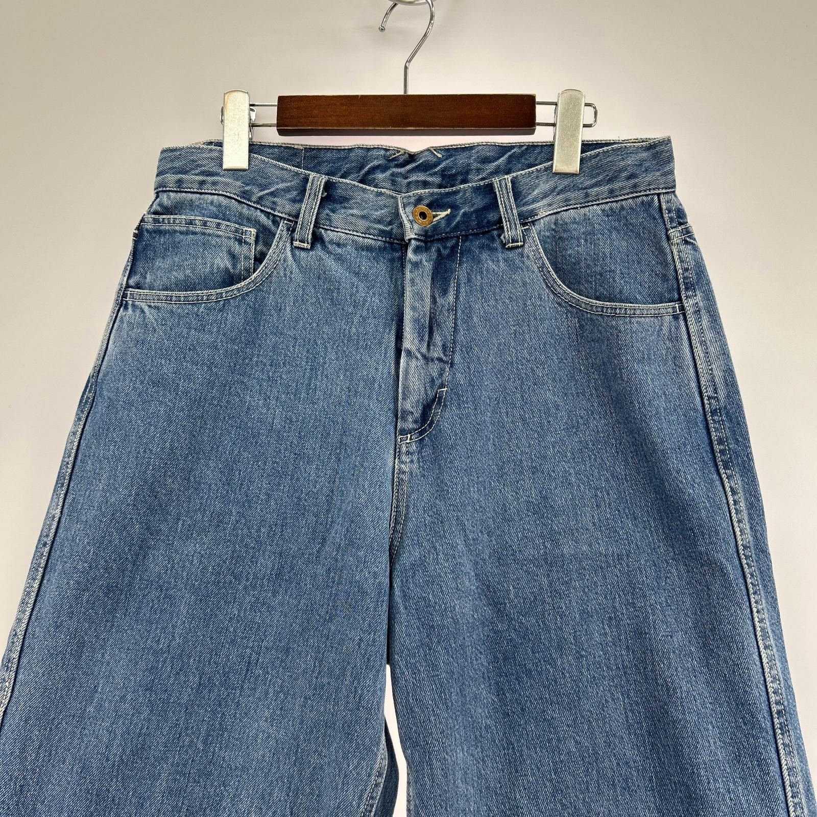 デニムパンツ ジャパンデニム ワイドパンツ ブルー