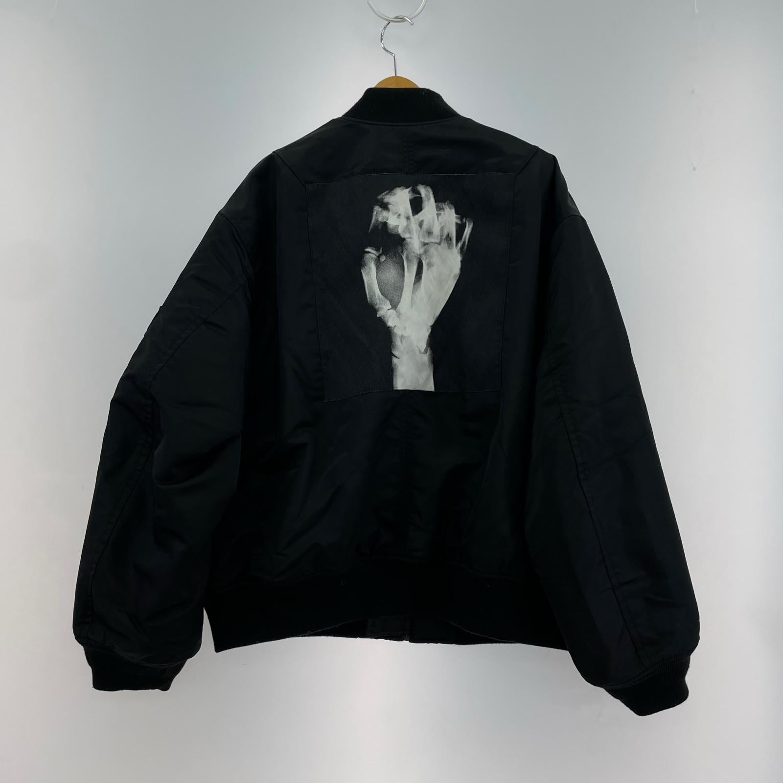 ブルゾン Faust ナイロンツイル 中綿 MA-1 SIZE 4 BLK 4 ブラック