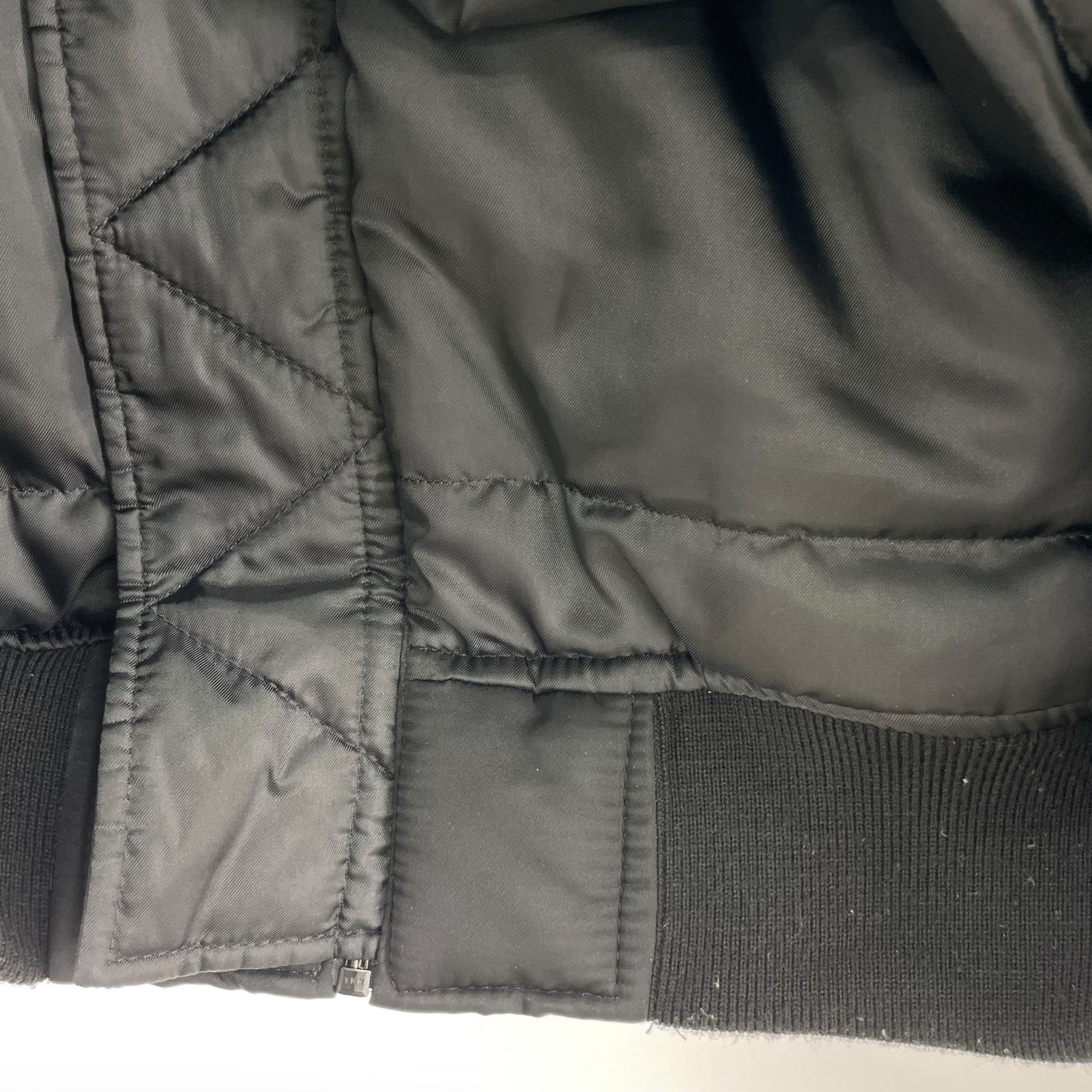 ブルゾン Faust ナイロンツイル 中綿 MA-1 SIZE 4 BLK 4 ブラック