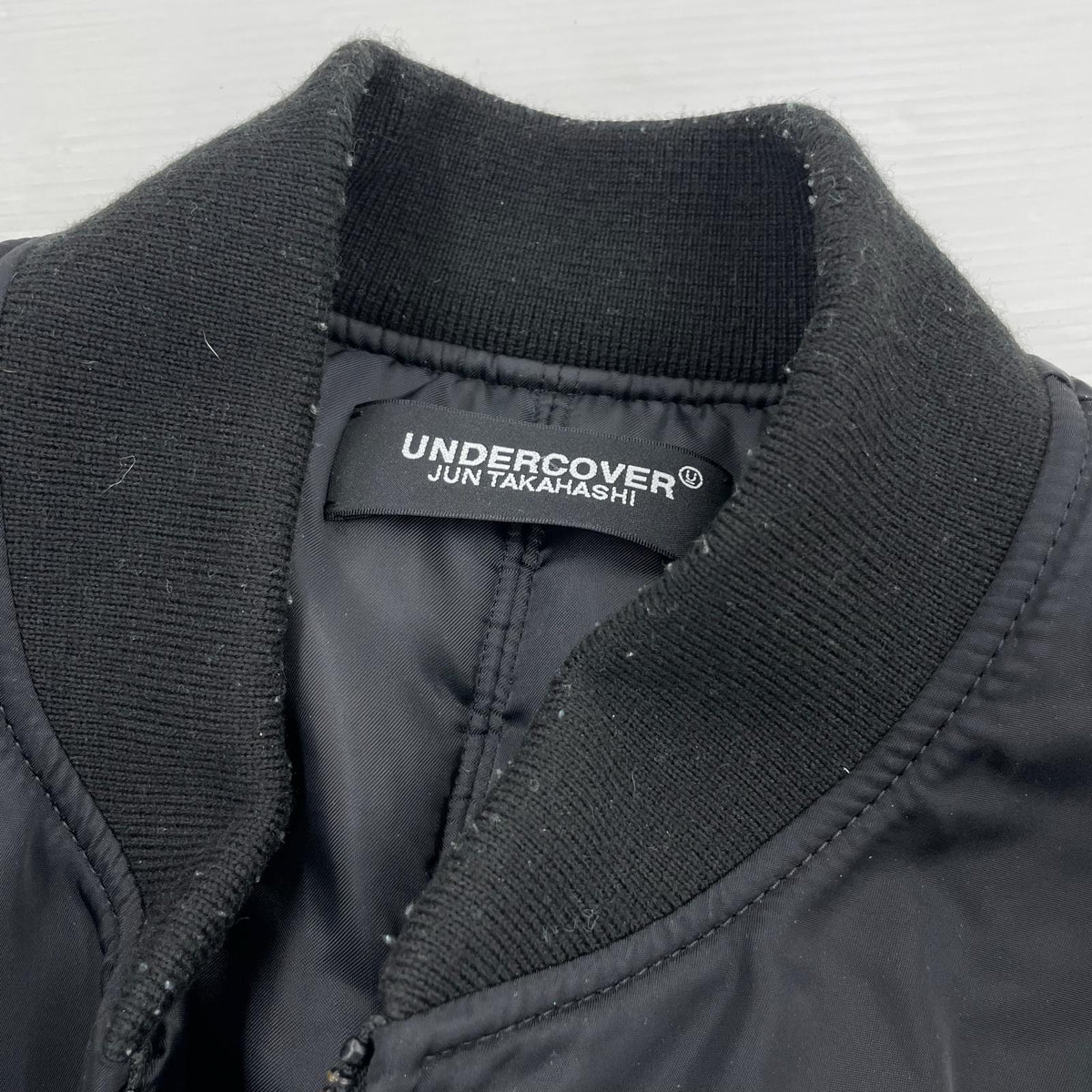 ブルゾン Faust ナイロンツイル 中綿 MA-1 SIZE 4 BLK 4 ブラック