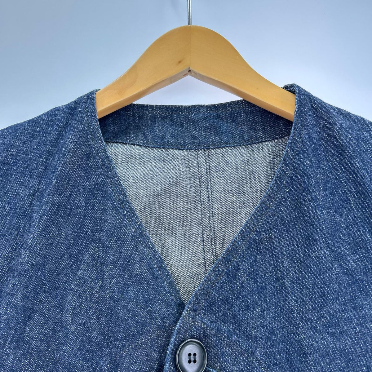 ジャケット 大江洋服店 デニムベスト 青 44 ブルー