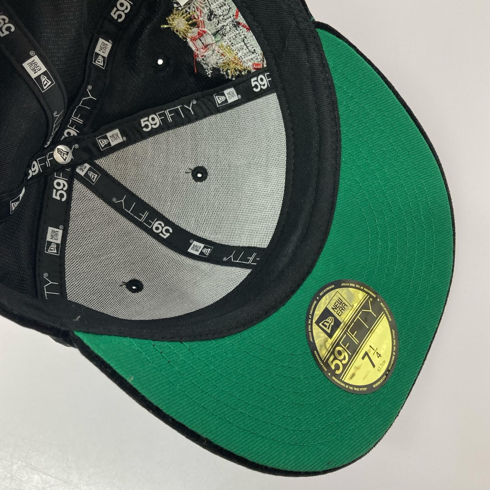 キャップ ×NEW ERA Velour Box Logo ブラック