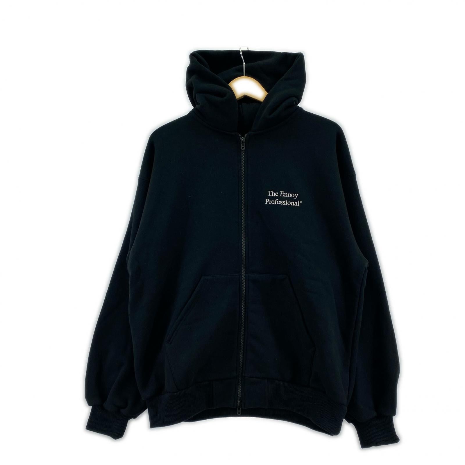 パーカー The Ennoy 26SS DOUBLE ZIP HOODIE（Ｓ） S ブラック