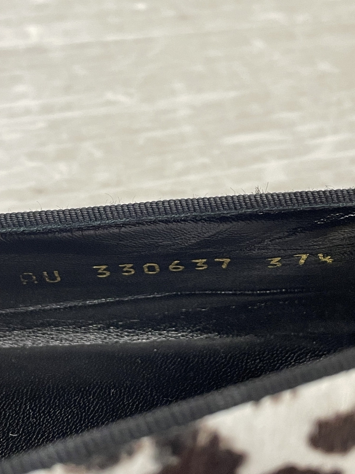SAINT LAURENT Baby Cat ハラコスリッポン 37 1/2