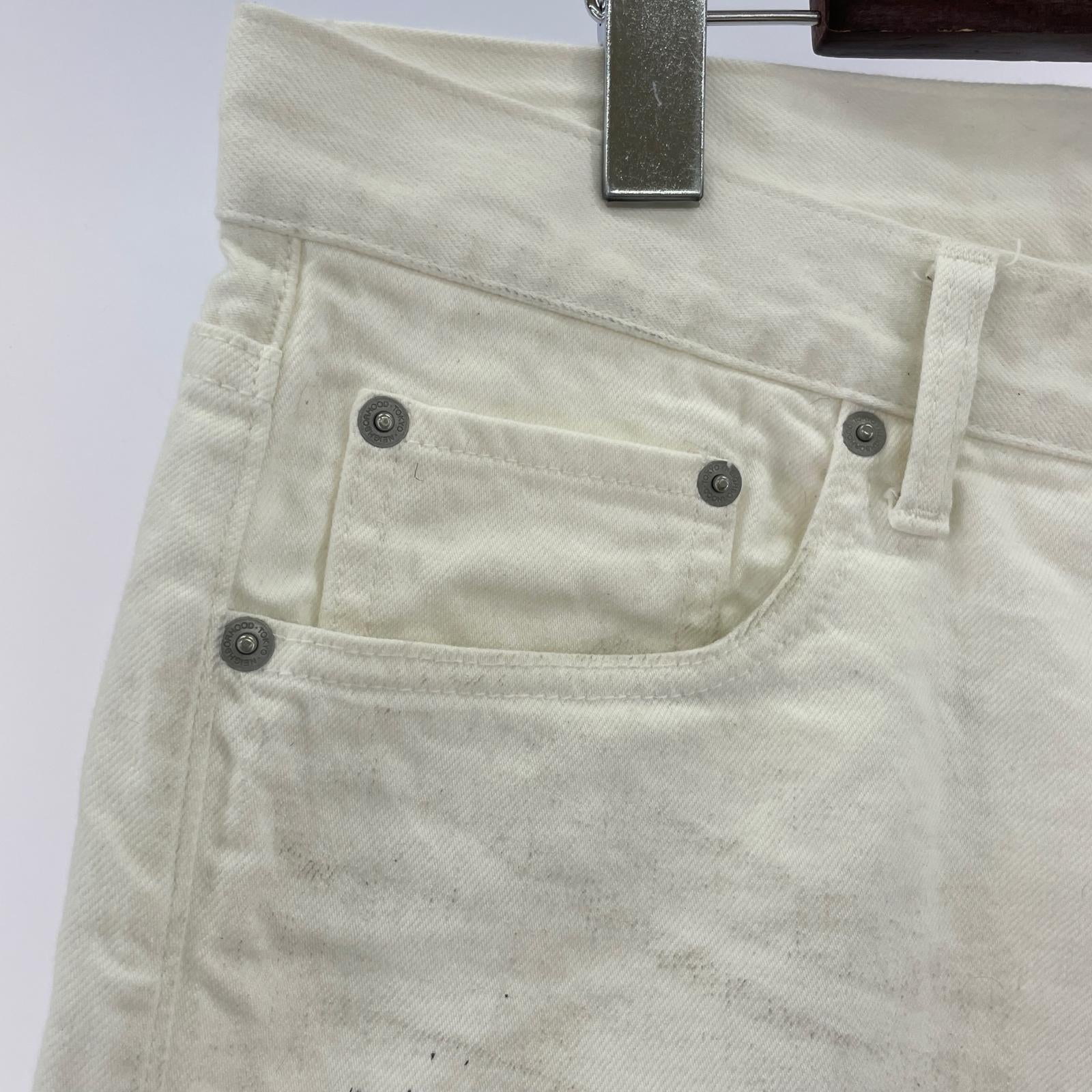 デニムパンツ 25AW BW.WASHED DP BASIC PANTS M ホワイト