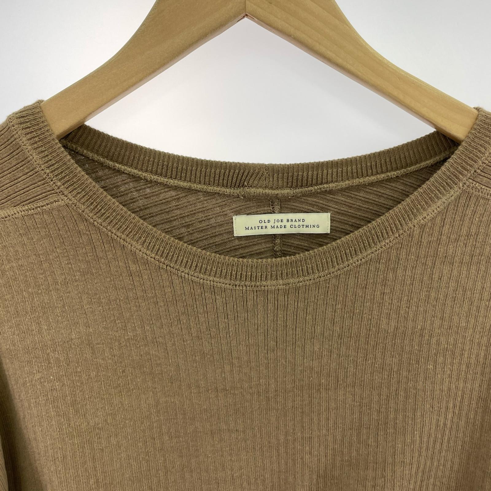 長袖Ｔシャツ RIBBED CREW NECK UNDER SHIRTS 38 ブラウン