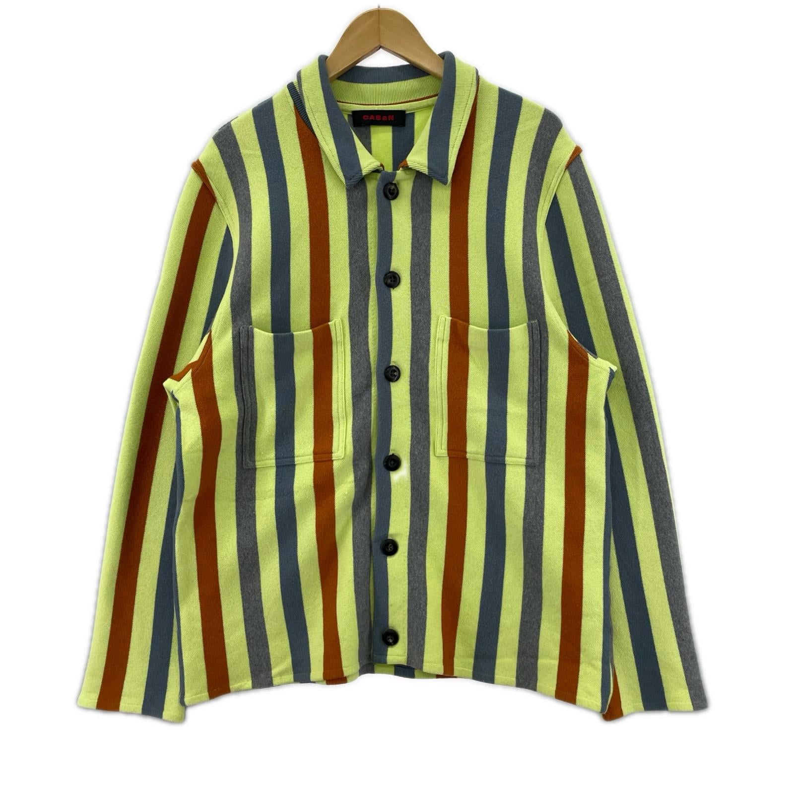 ジャケット ｺｯﾄﾝｶｼﾐﾔ　ｽﾄﾗｲﾌﾟｼｬﾂ M マルチカラー