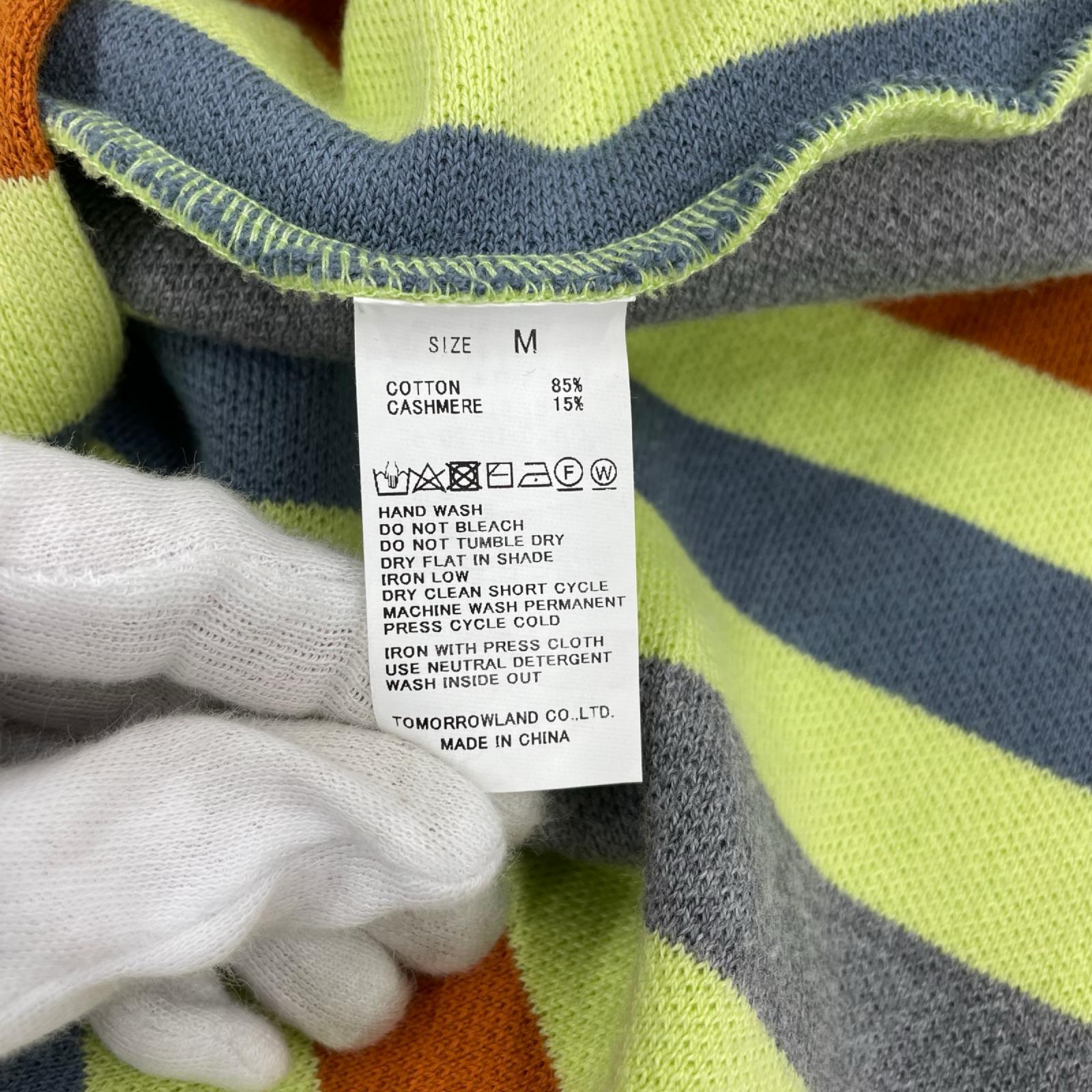 ジャケット ｺｯﾄﾝｶｼﾐﾔ　ｽﾄﾗｲﾌﾟｼｬﾂ M マルチカラー