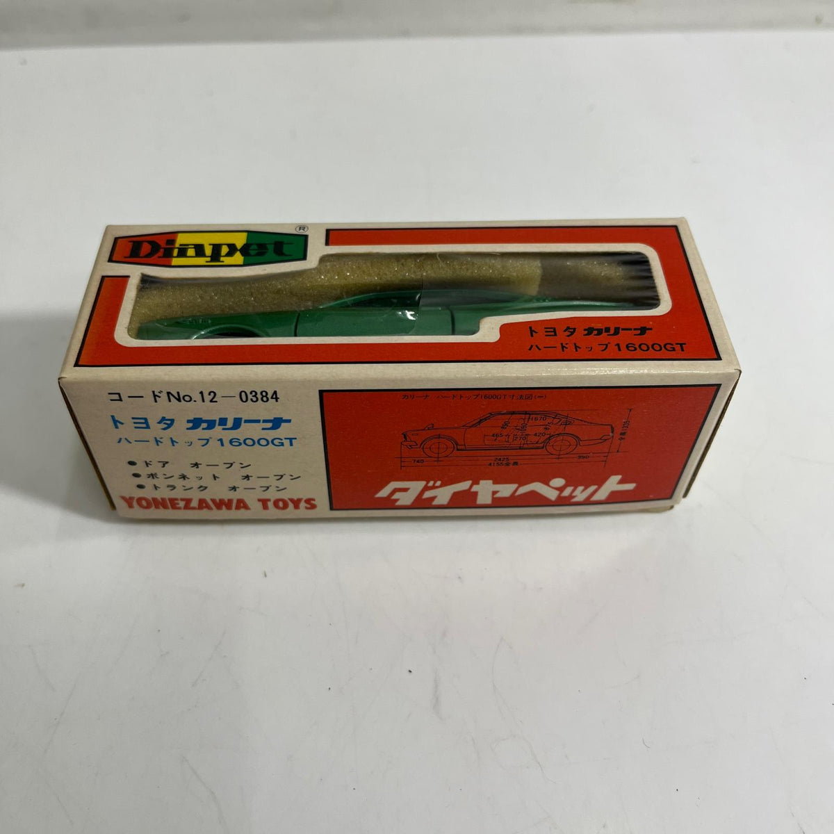 ダイヤペット 1/40 トヨタ カリーナ ハードトップ1600GT ヨネザワ ミニカーその他
