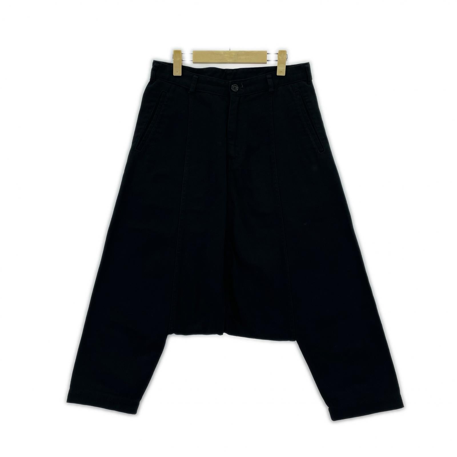パンツ COMME des GARCONS COMME des GARCONS コットンツイル サルエルパンツ SS 黒 ブラック
