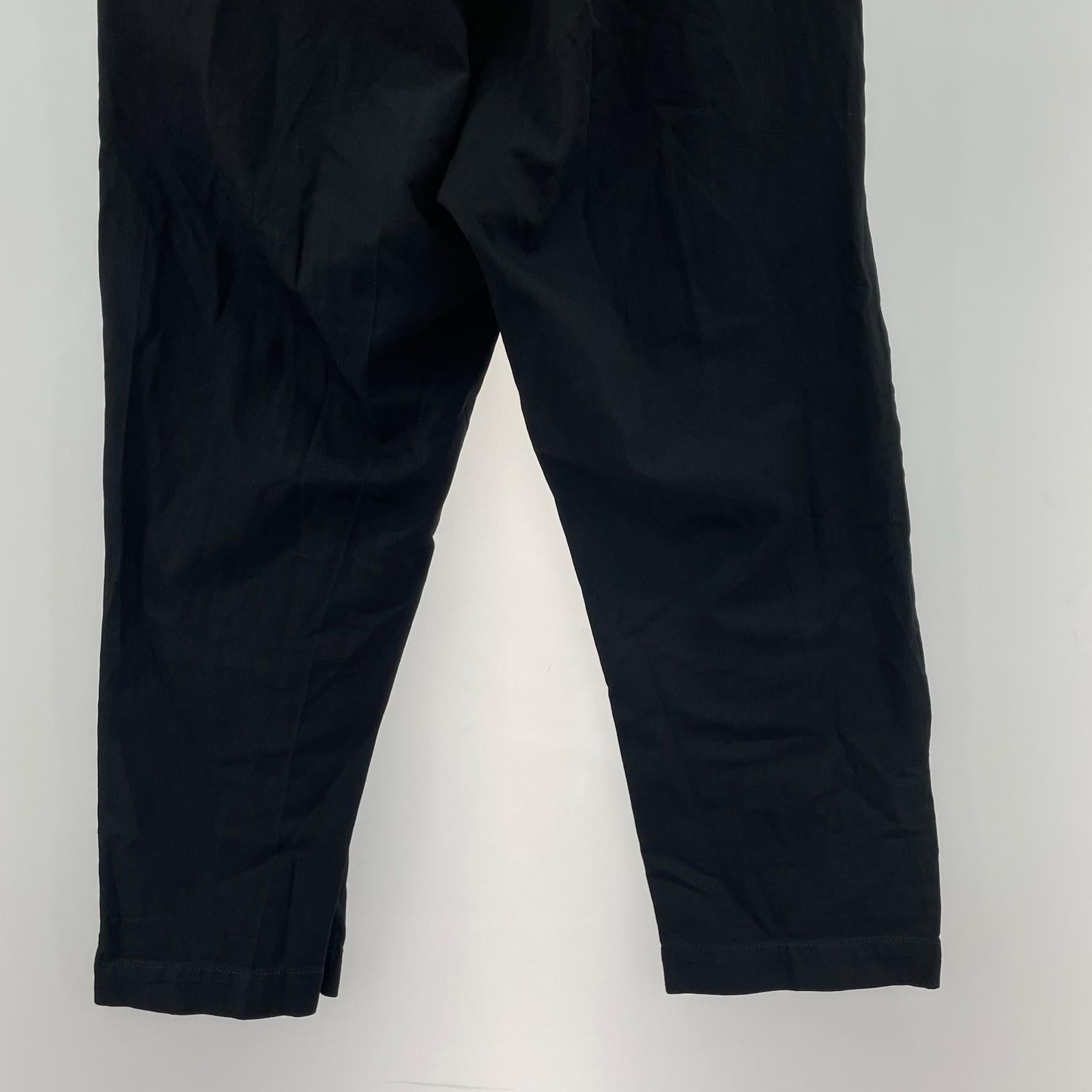 パンツ COMME des GARCONS HOMME PLUS ポリ縮絨 製品染クロップドスラックス XS 黒 ブラック