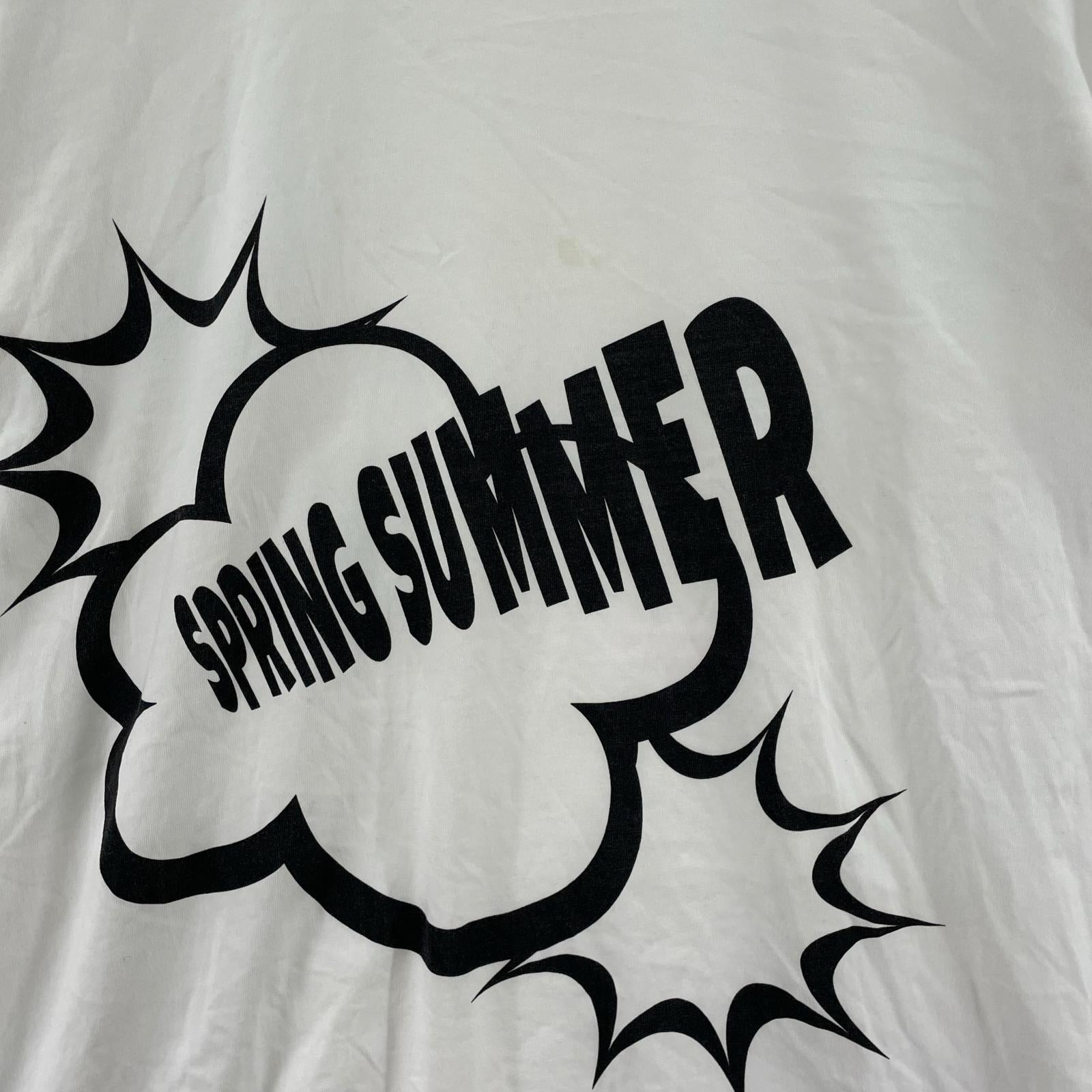 半袖Ｔシャツ COMME des GARCONS SHIRT SPRING SUMMER プリントTee XS 白 ホワイト