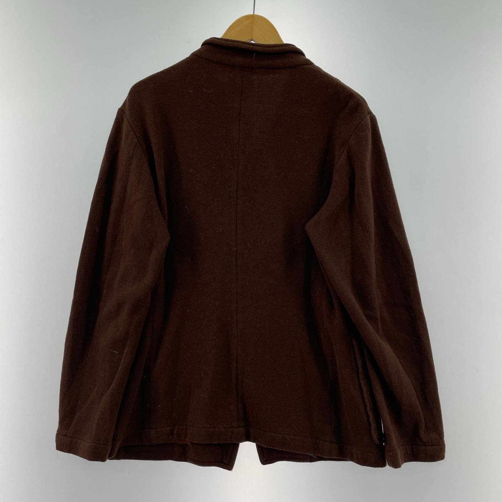 ジャケット 90s頃 DRIES VAN NOTEN ライカ期 ニットジャケット 50 黒 50 ブラウン