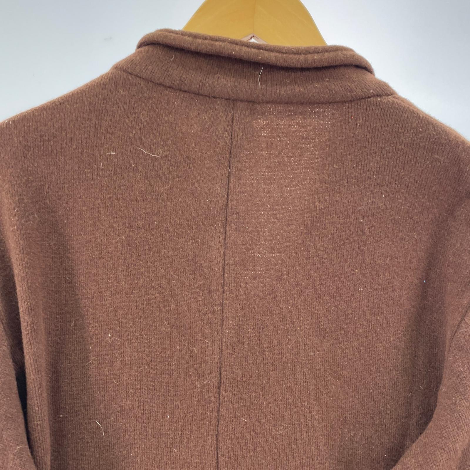 ジャケット 90s頃 DRIES VAN NOTEN ライカ期 ニットジャケット 50 黒 50 ブラウン