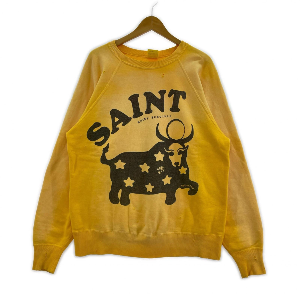 スウェット 23AW COW CREWNECK SWEAT M イエロー M