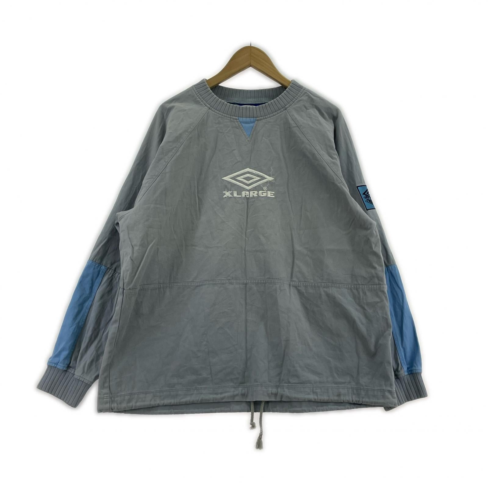 スウェット ×umbro DRILL TOP 水色 L L ブルー