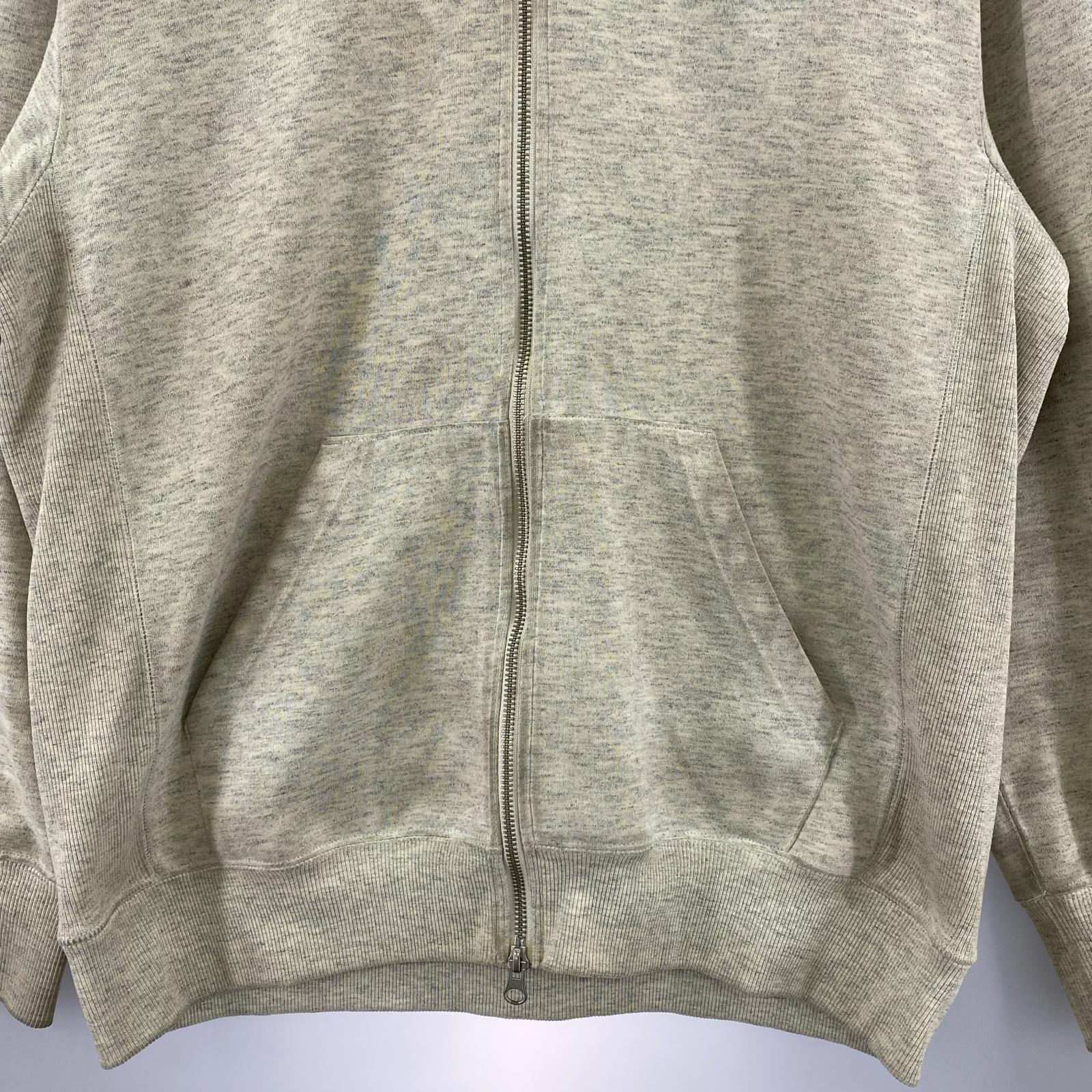 パーカー SQUARE LOGO FULLZIP 白系 L NT61836 L グレー