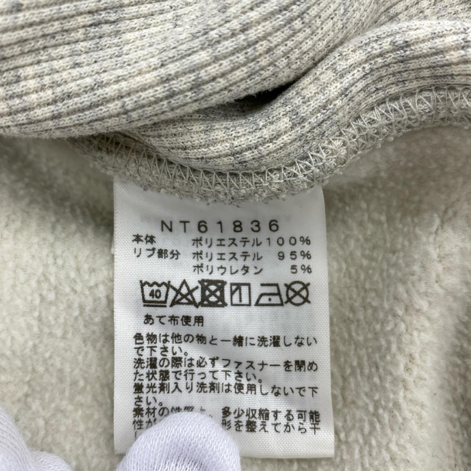 パーカー SQUARE LOGO FULLZIP 白系 L NT61836 L グレー