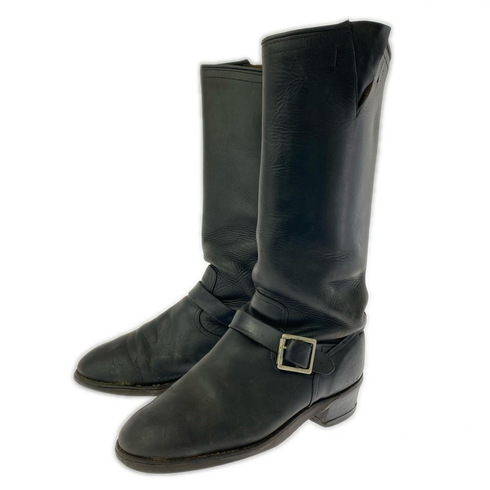 ブーツ 50-60s Seras ロング エンジニア 黒 (-) ブラック