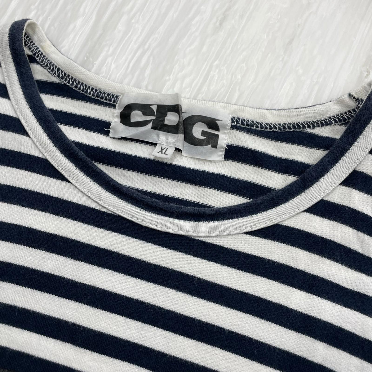 長袖Ｔシャツ cdz sz-t004 ﾎﾞｰﾀﾞｰ､状態▲､xl LL
