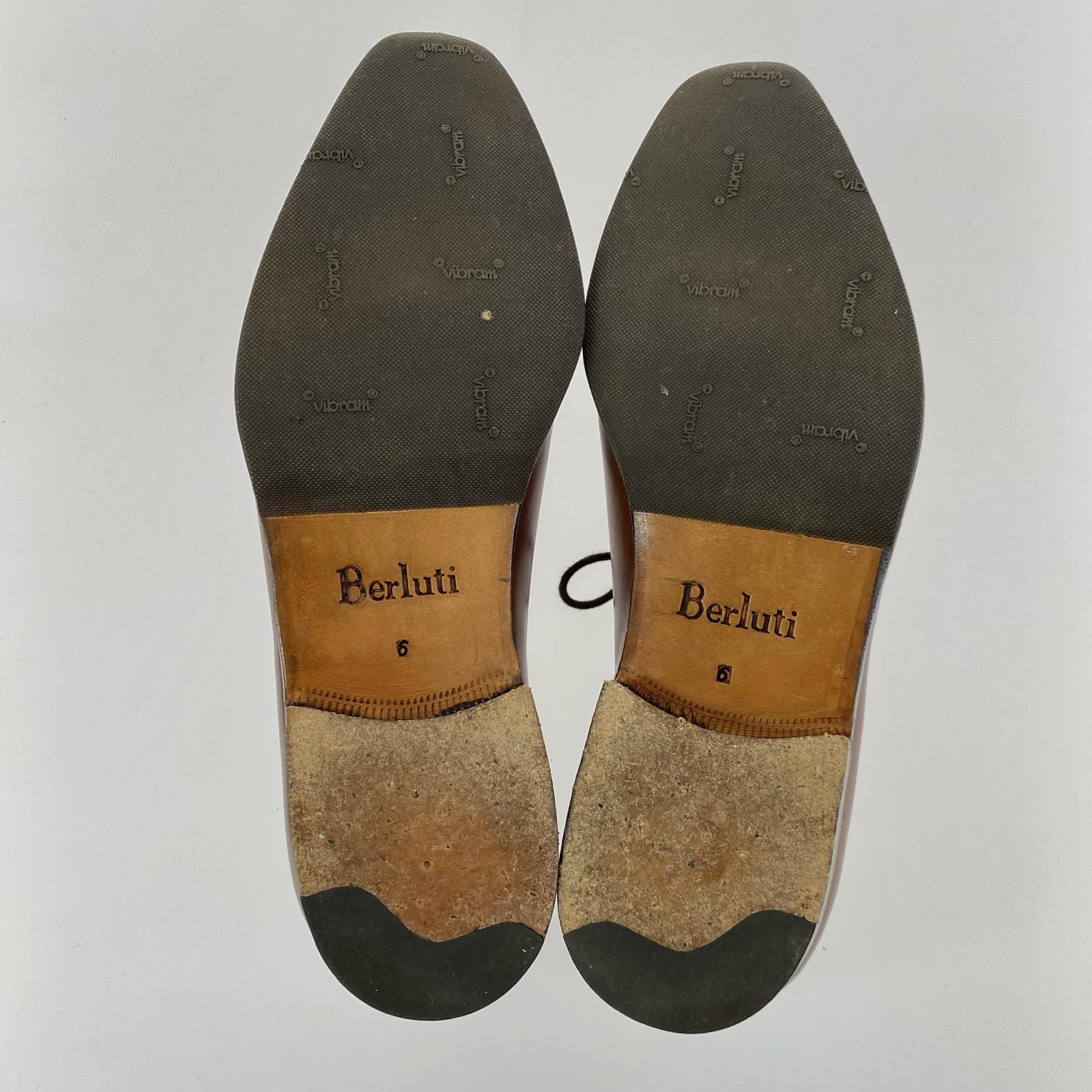 シューズ Alessandro レザー 茶 6 349 ブラウン