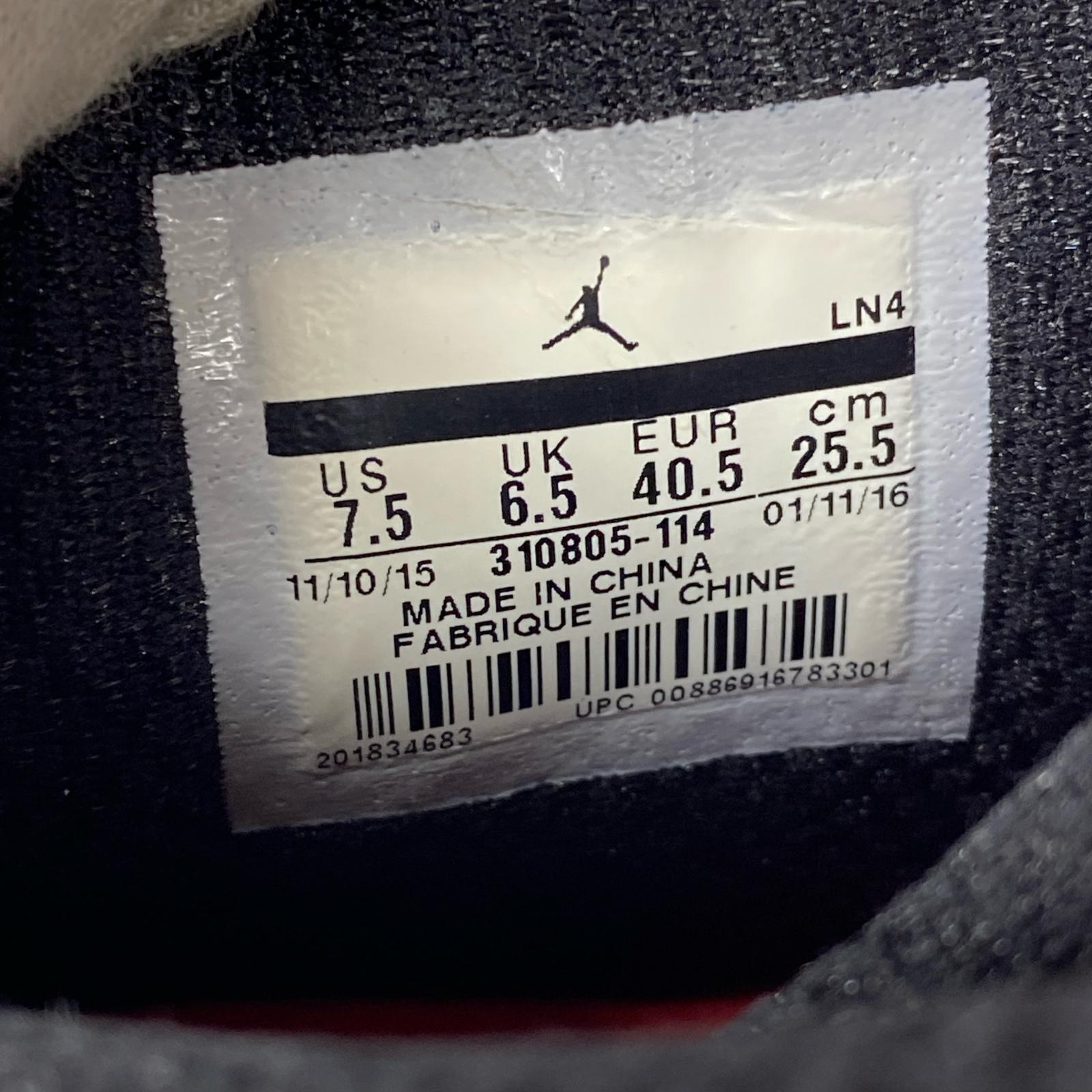 スニーカー AIR JORDAN 10 赤　25.5㎝ 25.5cm (US7 1/2 UK7 EU41)