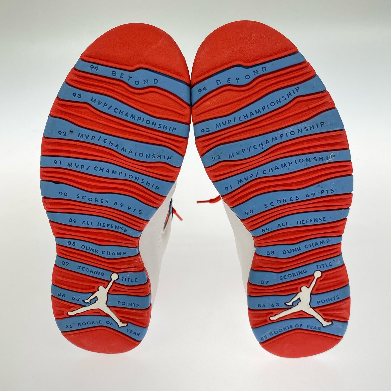 スニーカー AIR JORDAN 10 赤　25.5㎝ 25.5cm (US7 1/2 UK7 EU41)