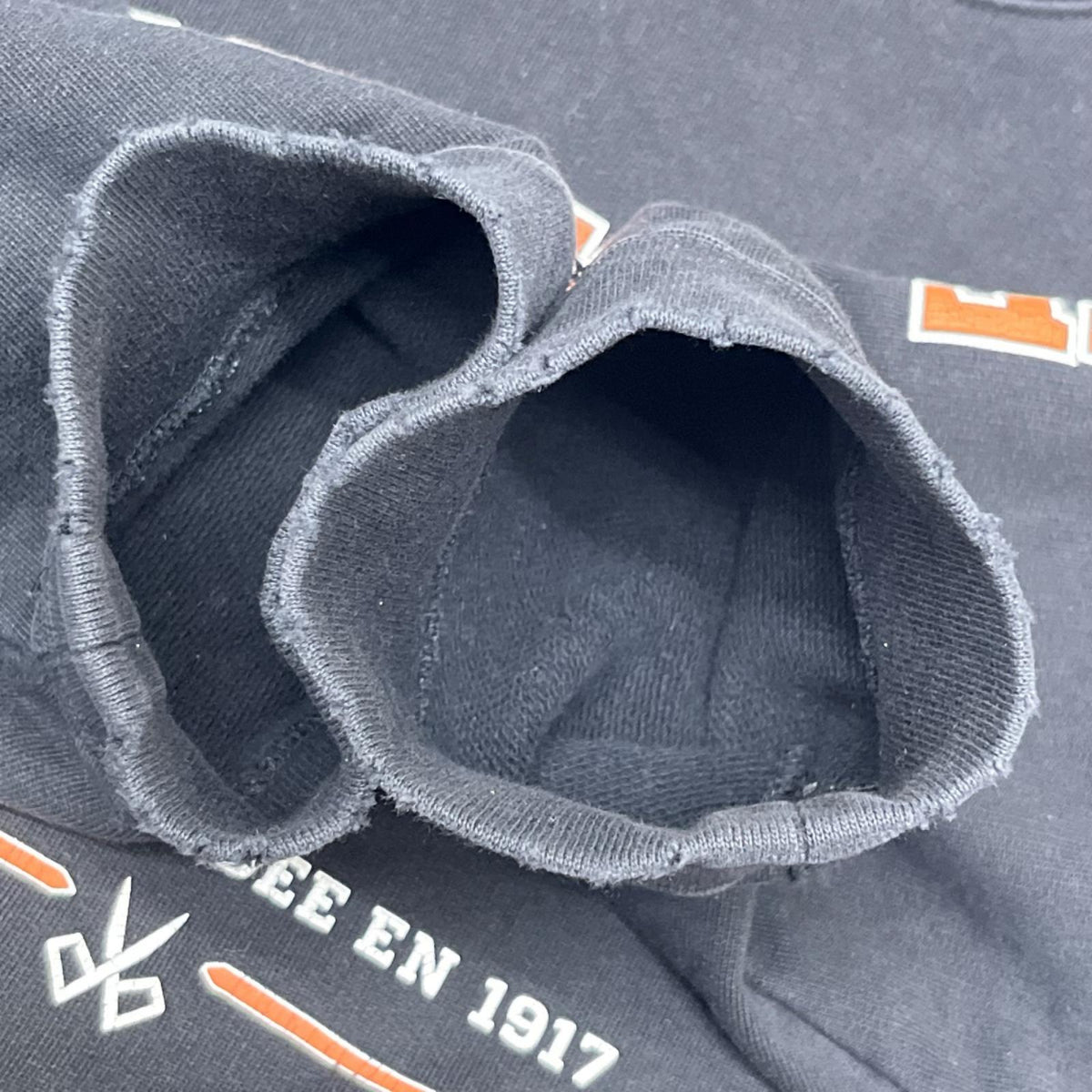 Balenciaga カレッジロゴ クラッシュスウェット ブラック M