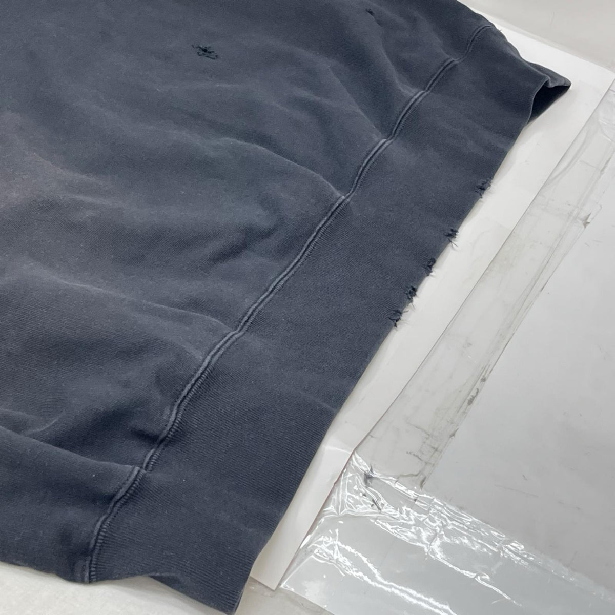 Balenciaga カレッジロゴ クラッシュスウェット ブラック M
