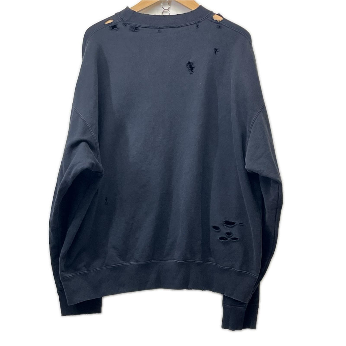 Balenciaga カレッジロゴ クラッシュスウェット ブラック M