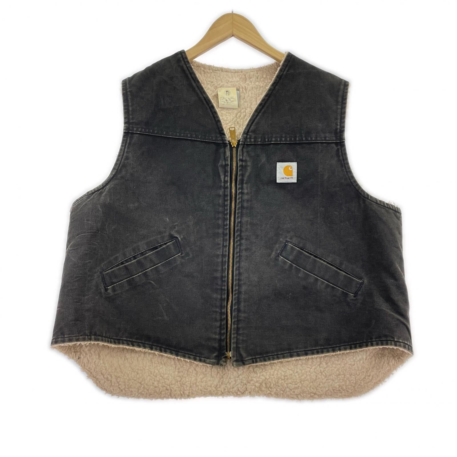 その他アウター ダックベスト ボア 2XL ブラック