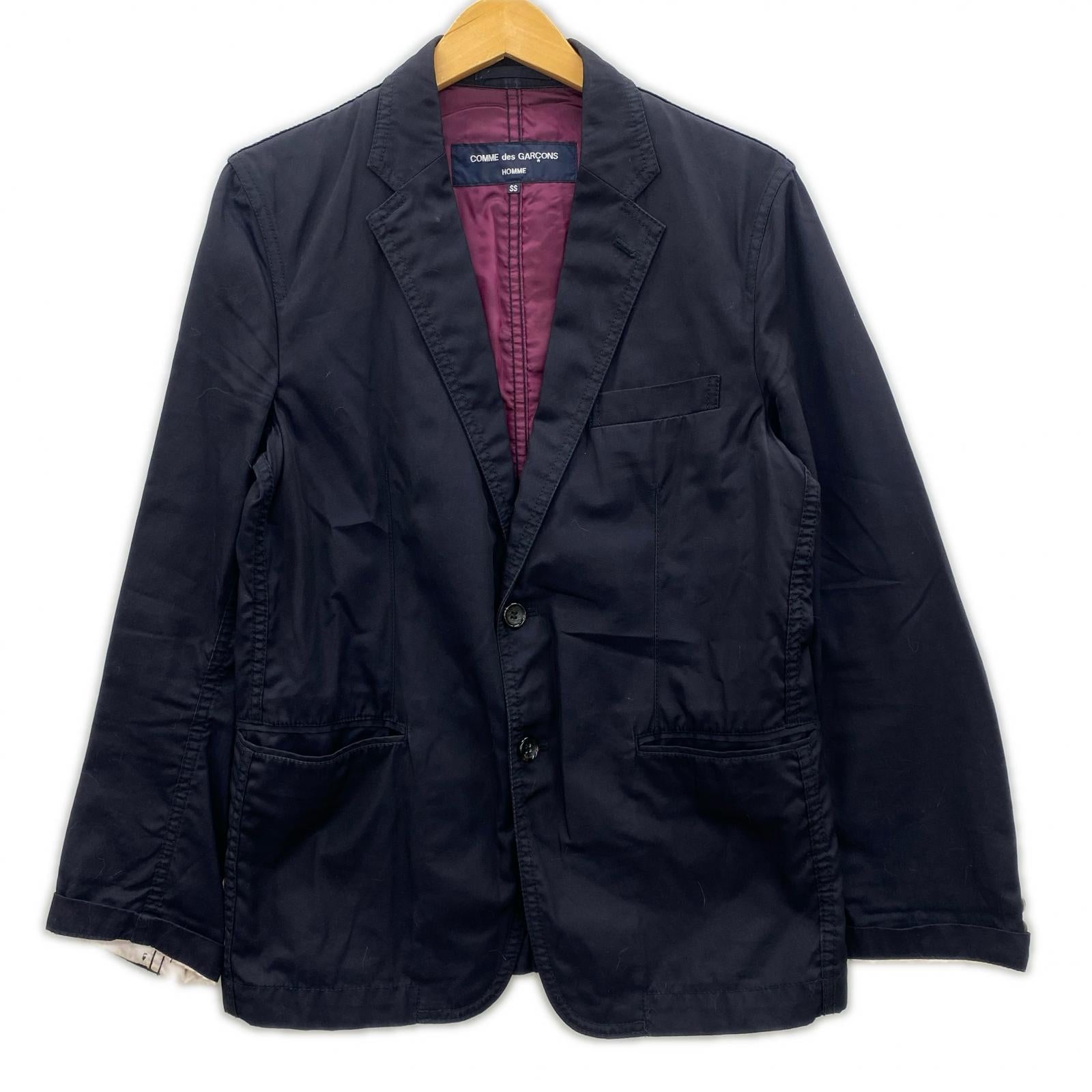 テーラードジャケット COMME des GARCONS HOMME パッカリングジャケット SS ブラック