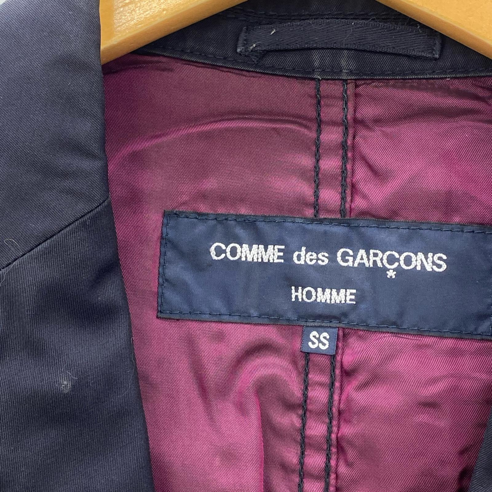 テーラードジャケット COMME des GARCONS HOMME パッカリングジャケット SS ブラック